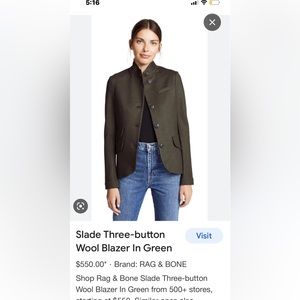 Rag & Bone Slade Blazer(GUC)